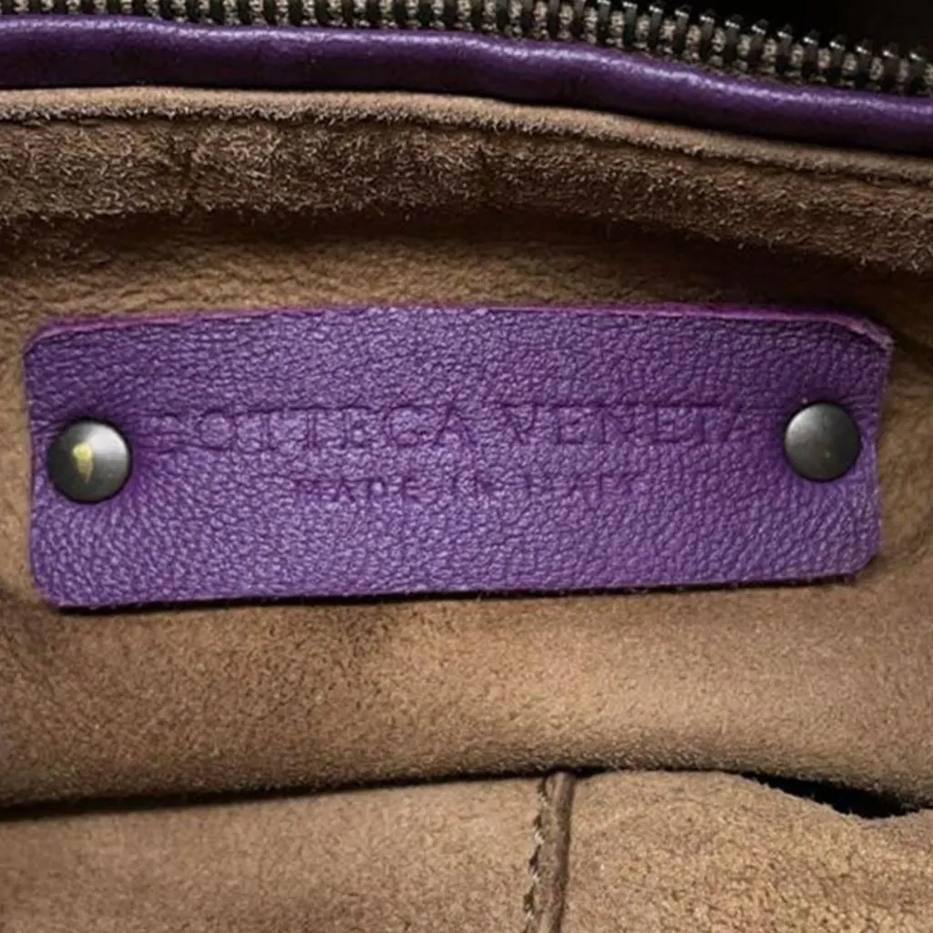 Bottega Veneta Nappa Intrecciato Crossbody Purple Leather Good - Box View