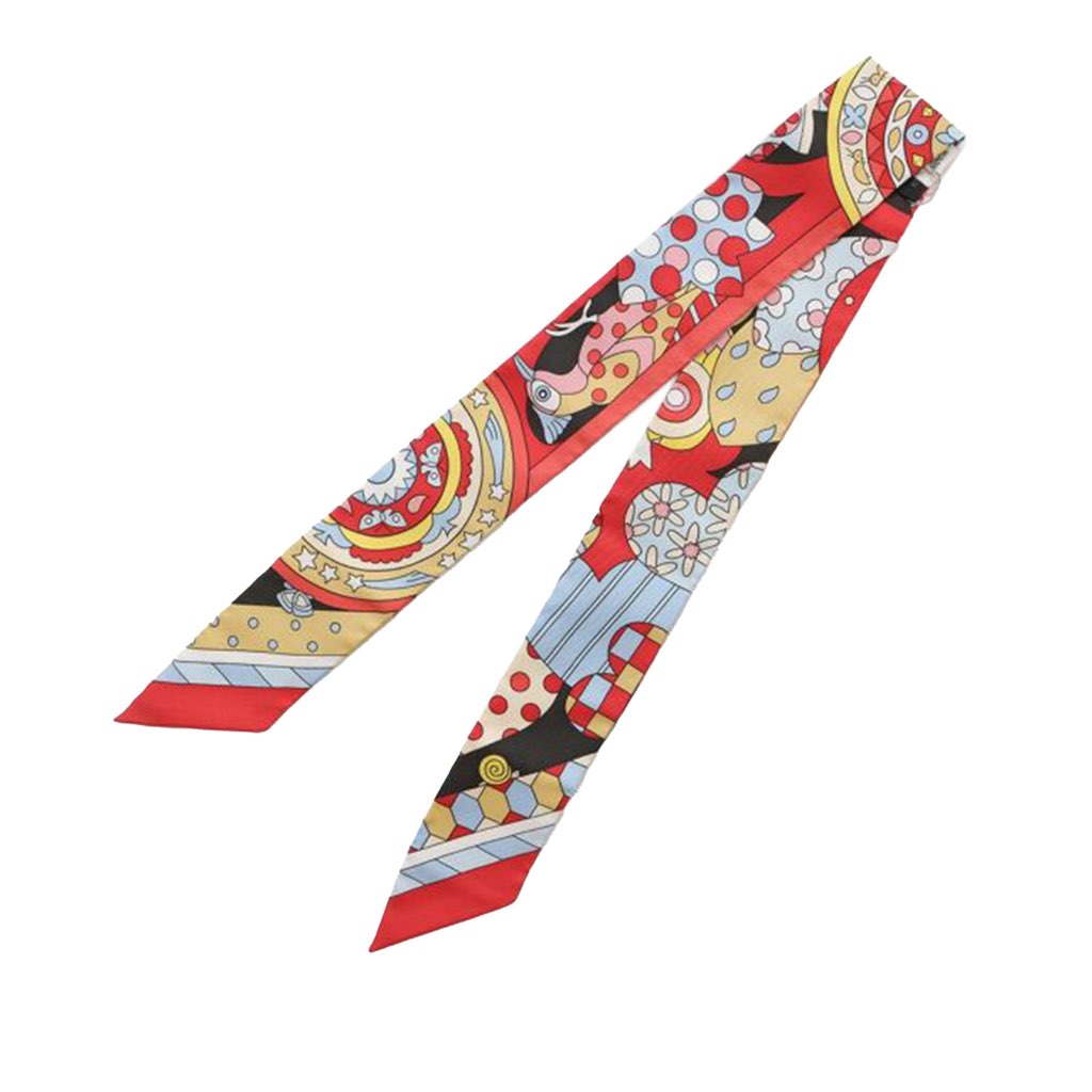 Hermès Les Murmures de la Foret Silk Twilly Scarf