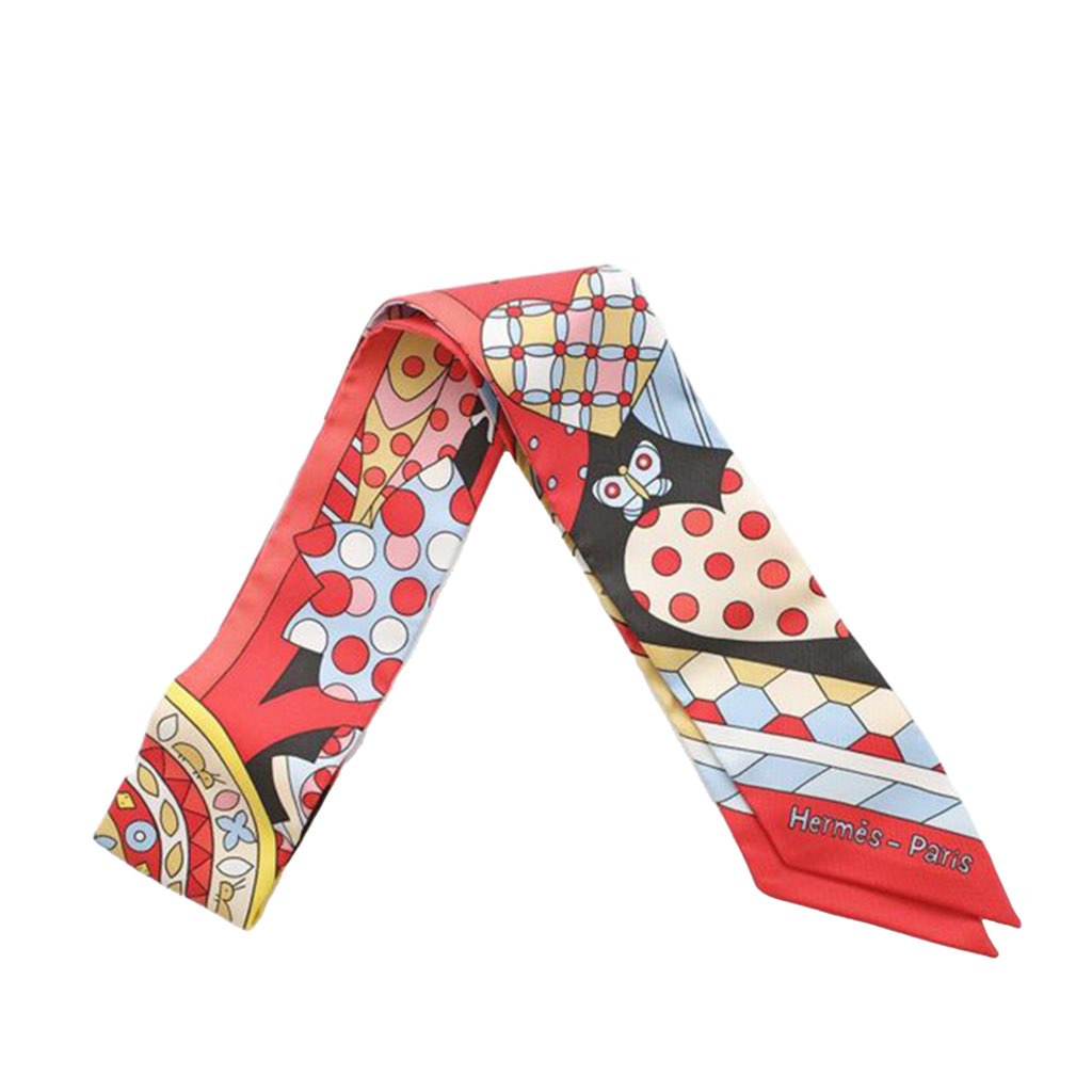 Hermès Les Murmures de la Foret Silk Twilly Scarf - 3