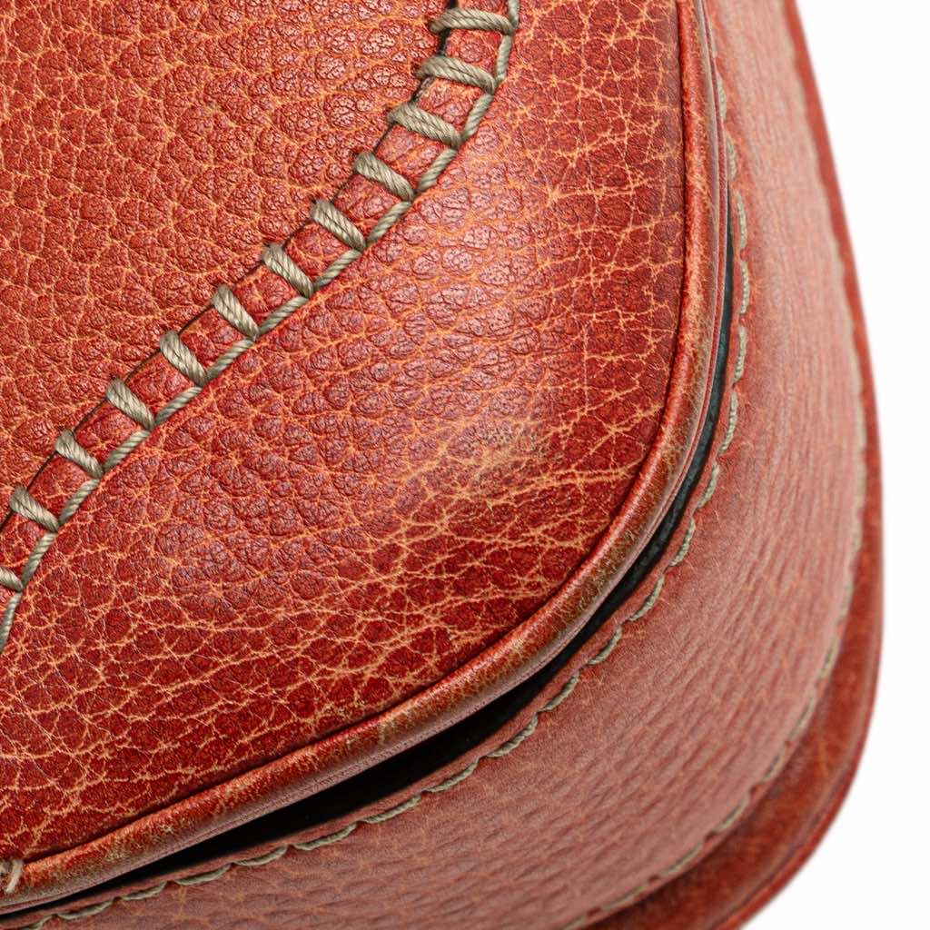 Gucci Small Leather New Bamboo Satchel - Image 11