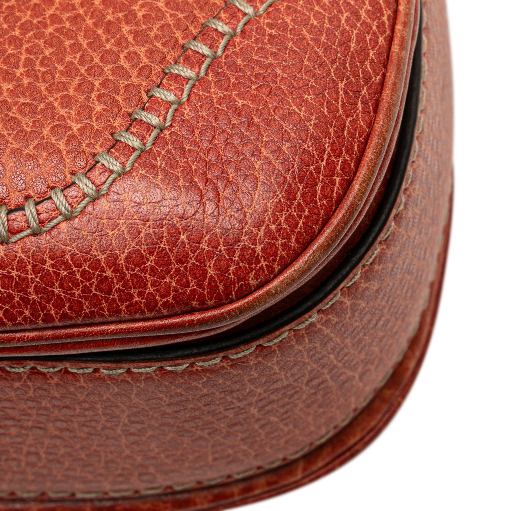 Gucci Small Leather New Bamboo Satchel - Image 12