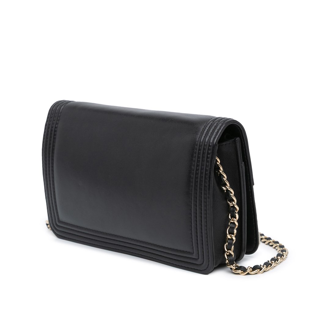 Chanel Bicolor Calfskin Boy Wallet On Chain - 2