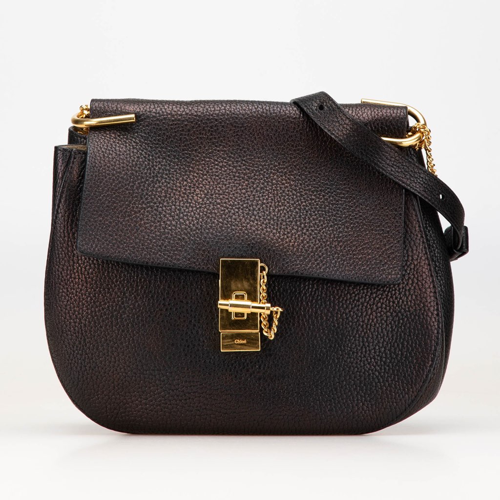 Chloé Large Grained Lambskin Drew Crossbody