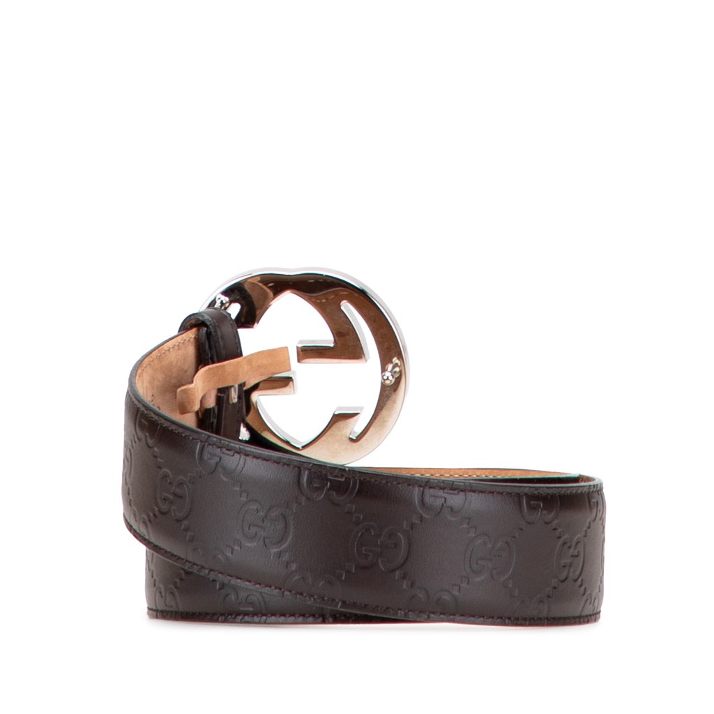 Gucci Guccissima Interlocking G Belt - 3