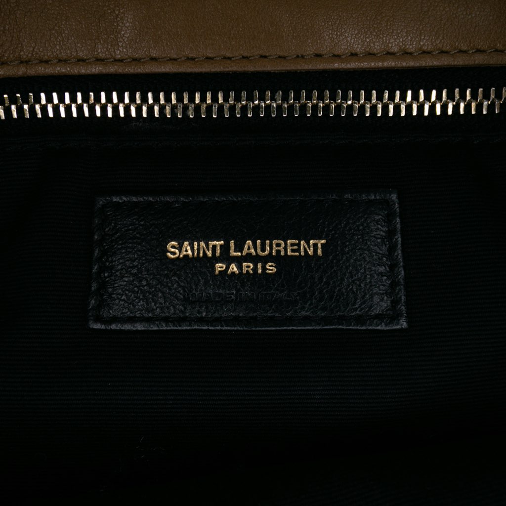 Saint Laurent Medium Shearling Loulou Puffer Shoulder Bag - 5