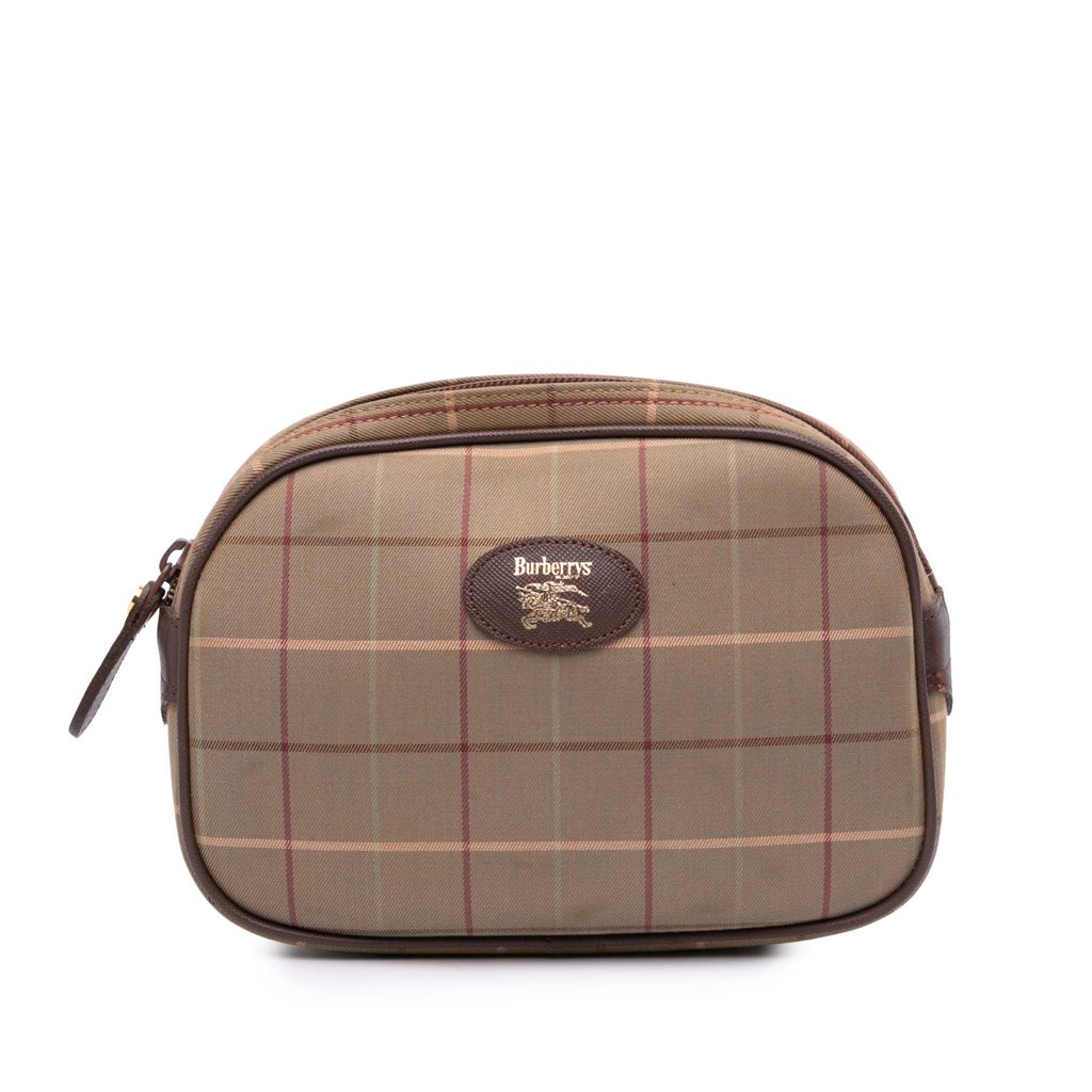 Burberry Vintage Check Canvas Clutch