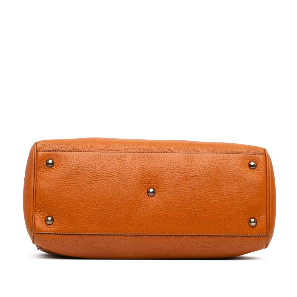 Gucci Medium Calfskin Bamboo Shopper Satchel - 3