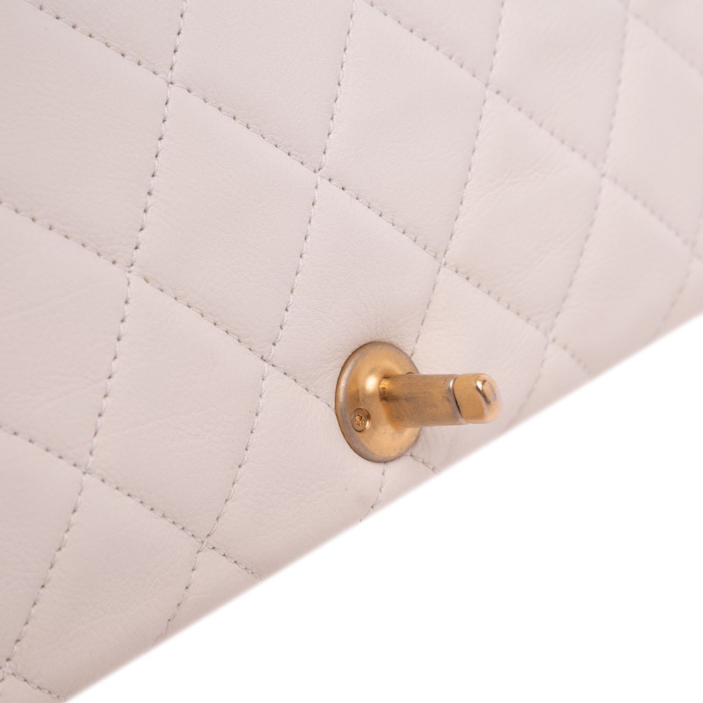 Chanel Quilted Calfskin Pearl CC Accordion Flap - Image 13