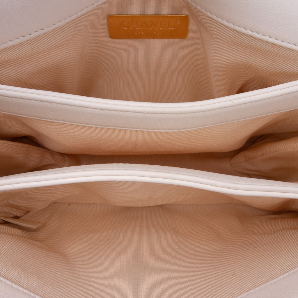 Chanel Quilted Calfskin Pearl CC Accordion Flap - 4