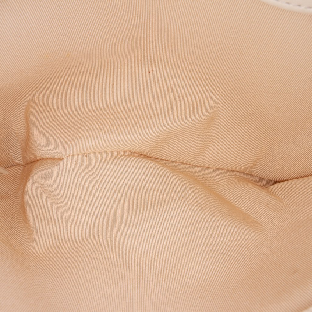 Chanel Quilted Calfskin Pearl CC Accordion Flap - Side view