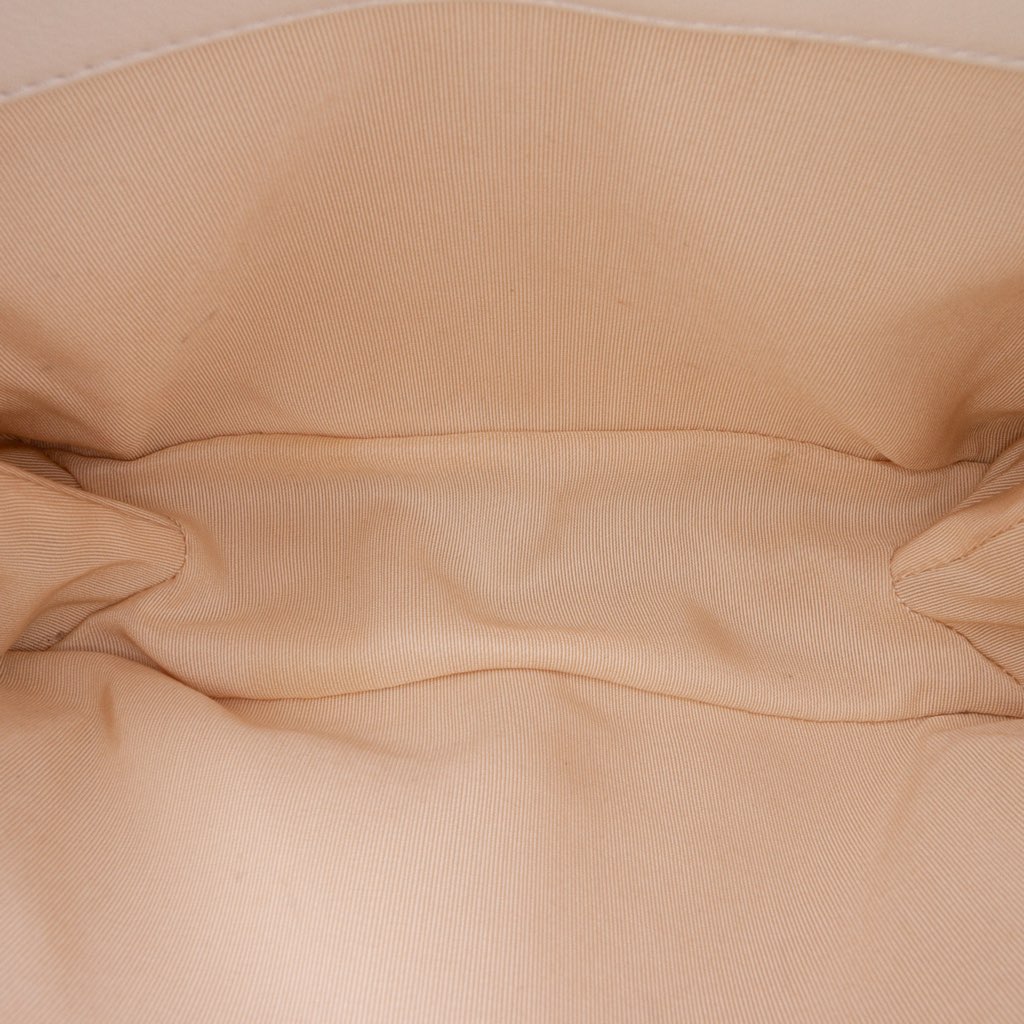 Chanel Quilted Calfskin Pearl CC Accordion Flap - Detail 1