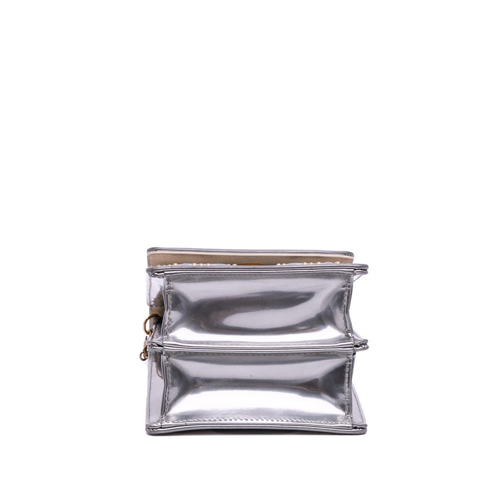 Dior Metallic Studded Calfskin Vertical Diorama - Image 6