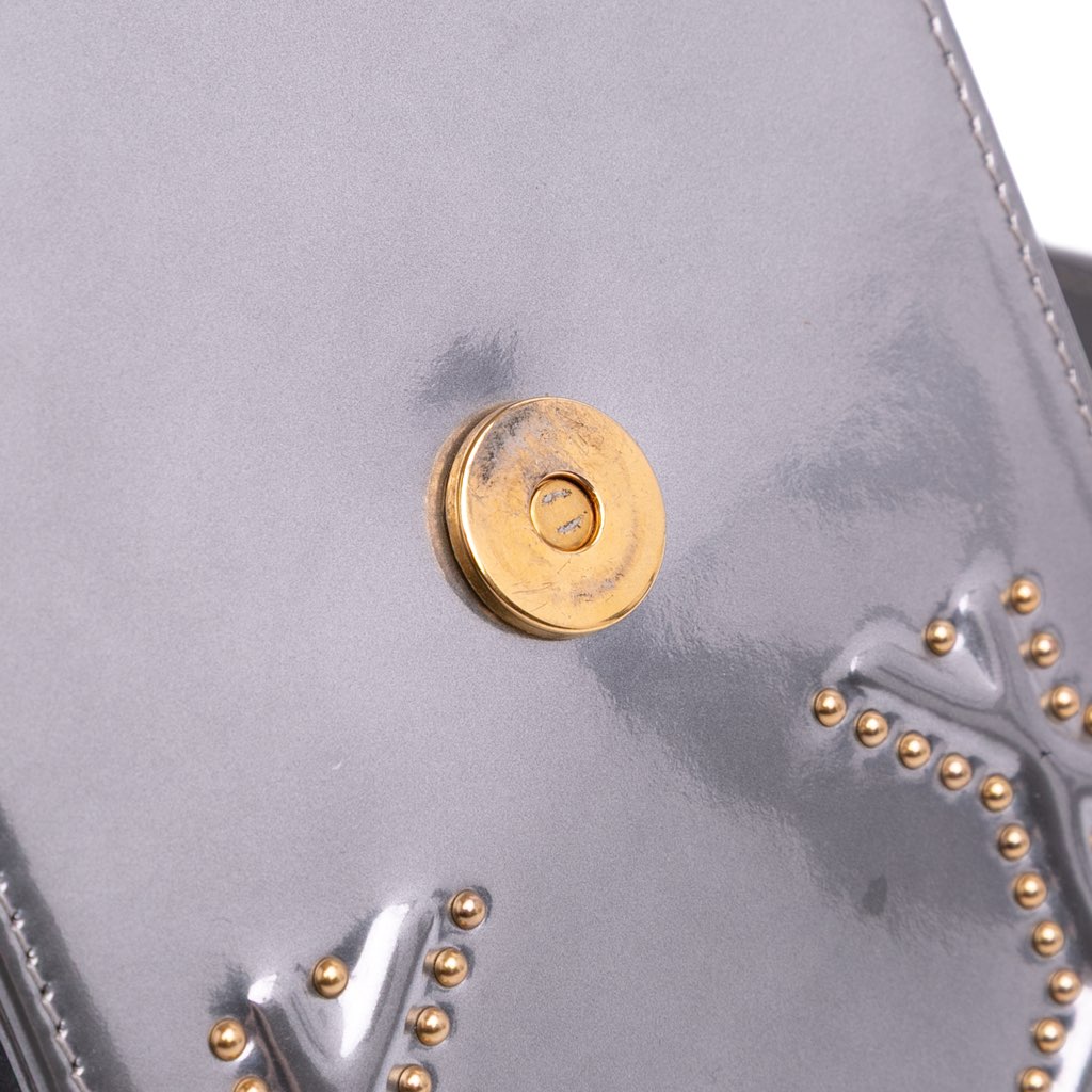 Dior Metallic Studded Calfskin Vertical Diorama - Image 10