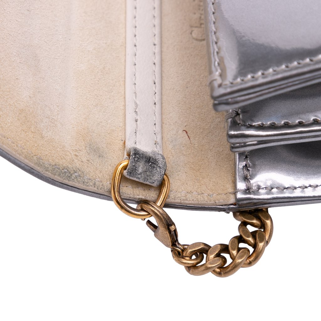 Dior Metallic Studded Calfskin Vertical Diorama - Image 11