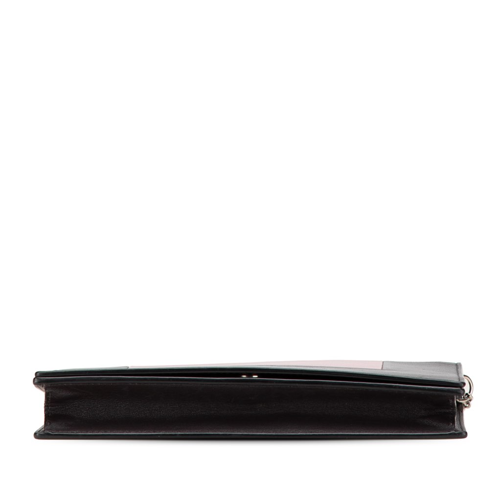 Celine Leather Frame Wallet on Chain - Image 6