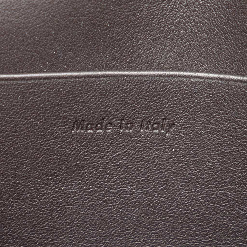 Celine Leather Frame Wallet on Chain - Side view