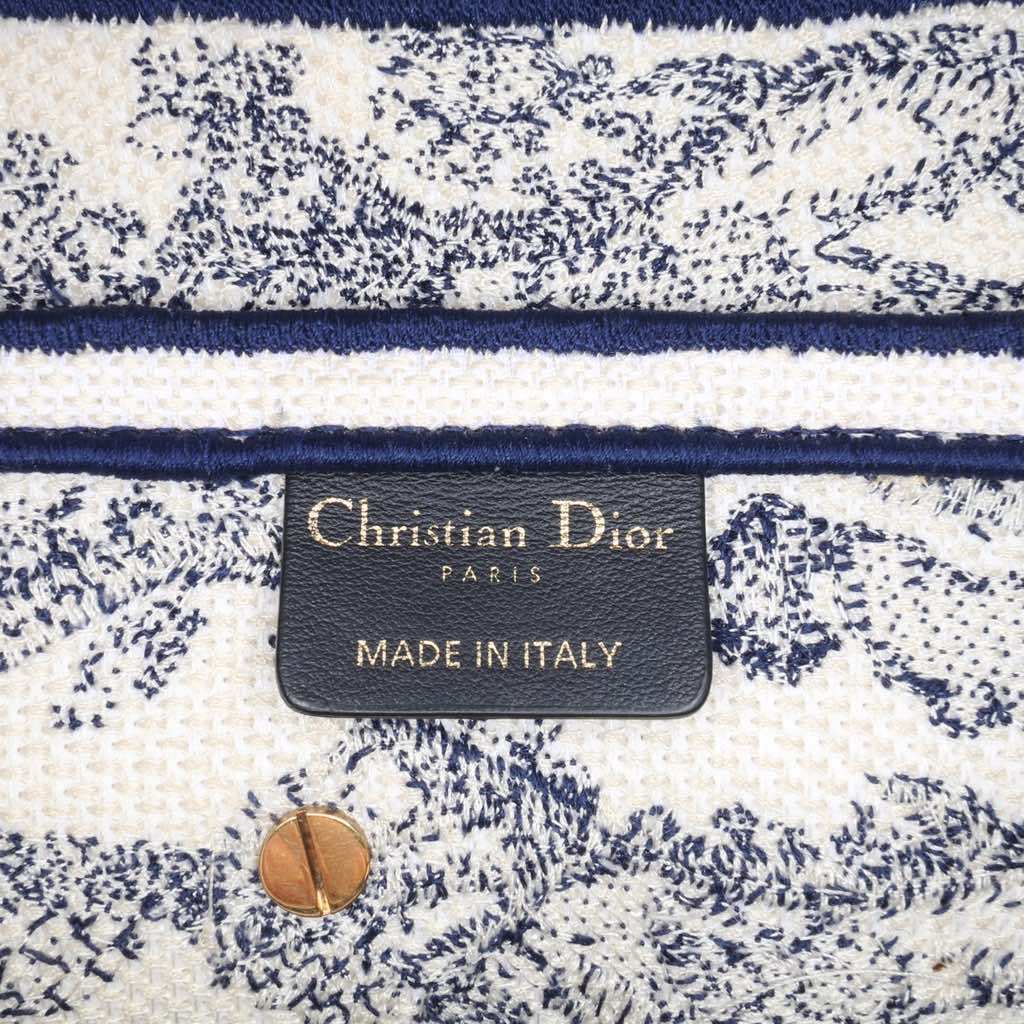 Dior Canvas Embroidered Toile de Jouy Saddle Bag - 5