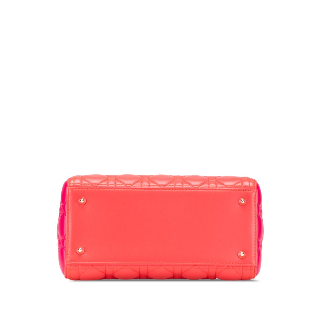 Dior Medium Bicolor Lambskin Cannage Lady Dior - 3