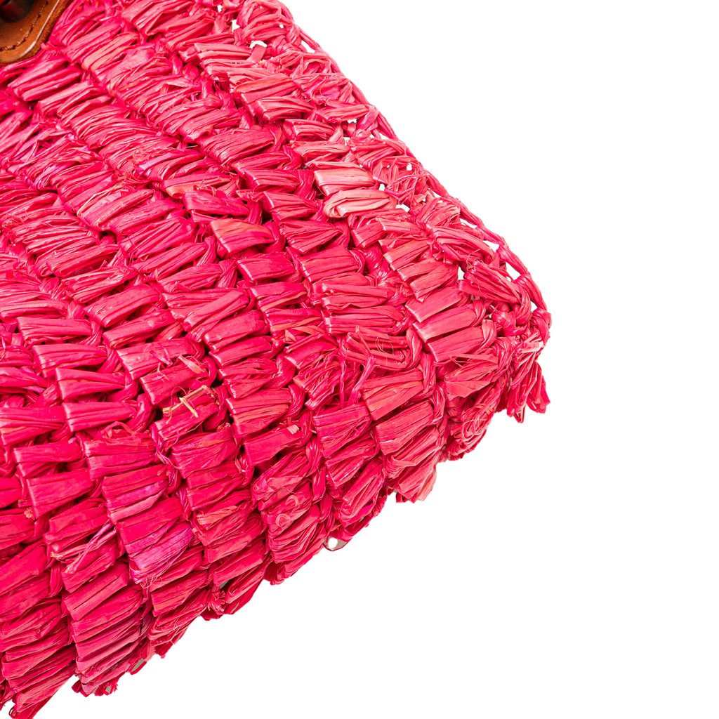 Balenciaga Small Raffia Motocross Panier Basket Tote - Image 13