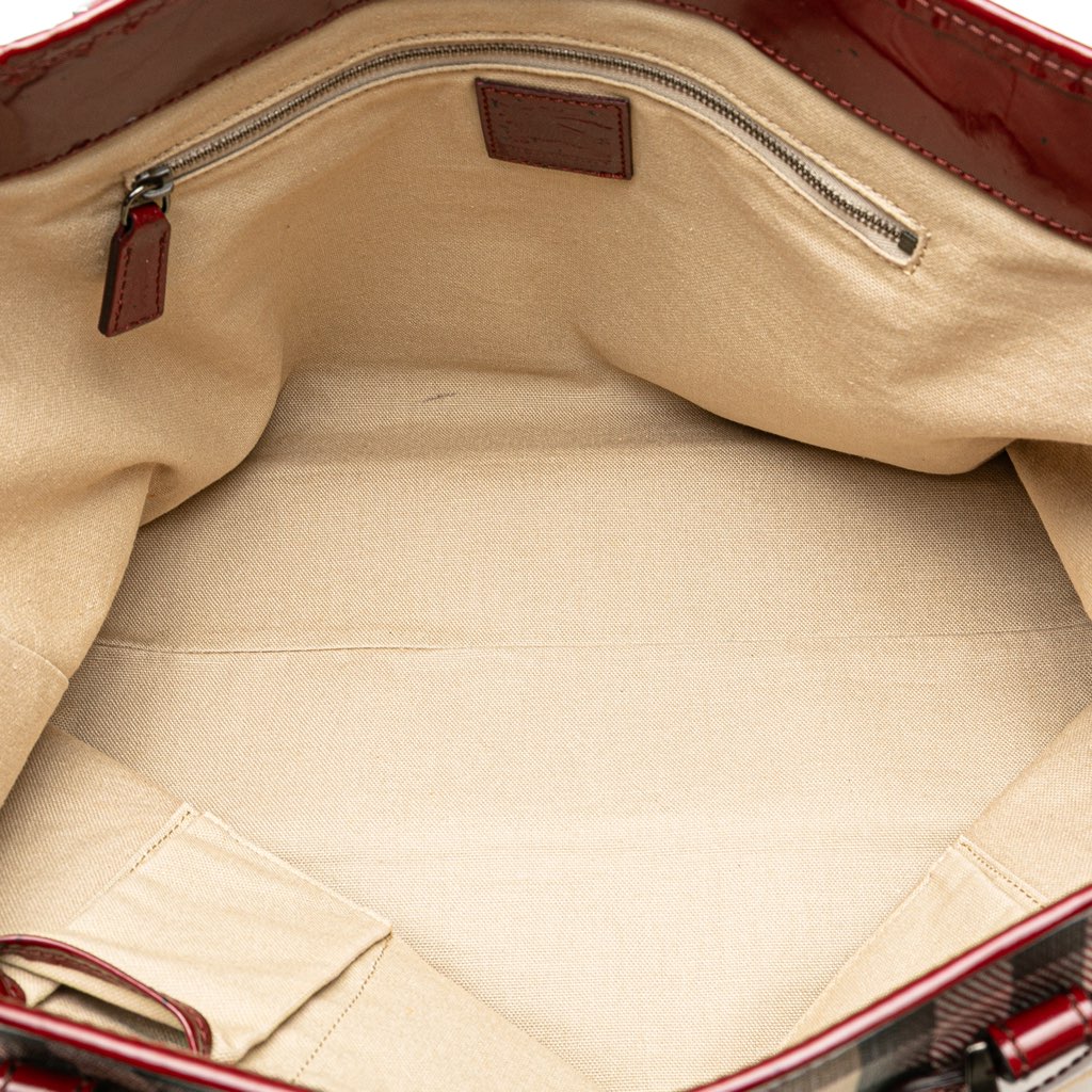 Burberry House Check Coated Canvas Hearts Gracie Tote - 4