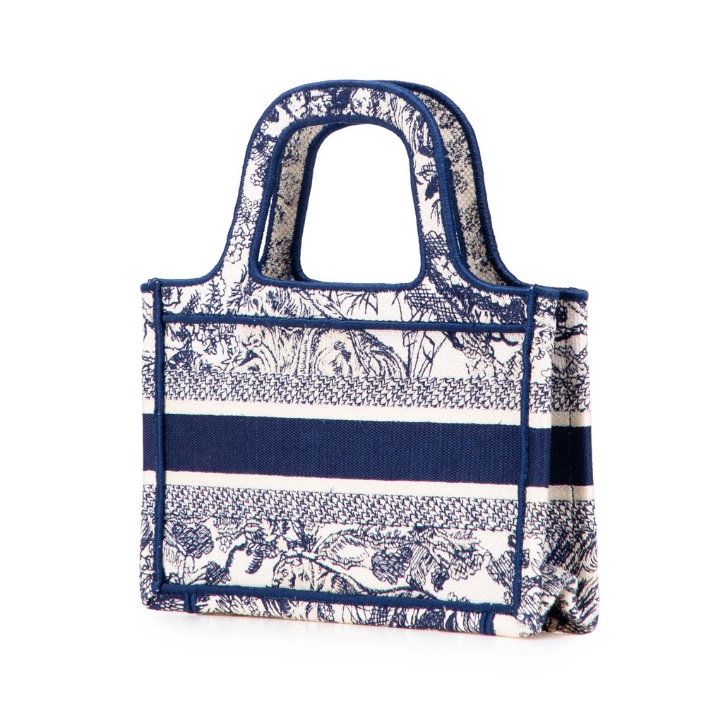 Dior Mini Canvas Embroidered Dioriviera Toile De Jouy Book Tote - 2