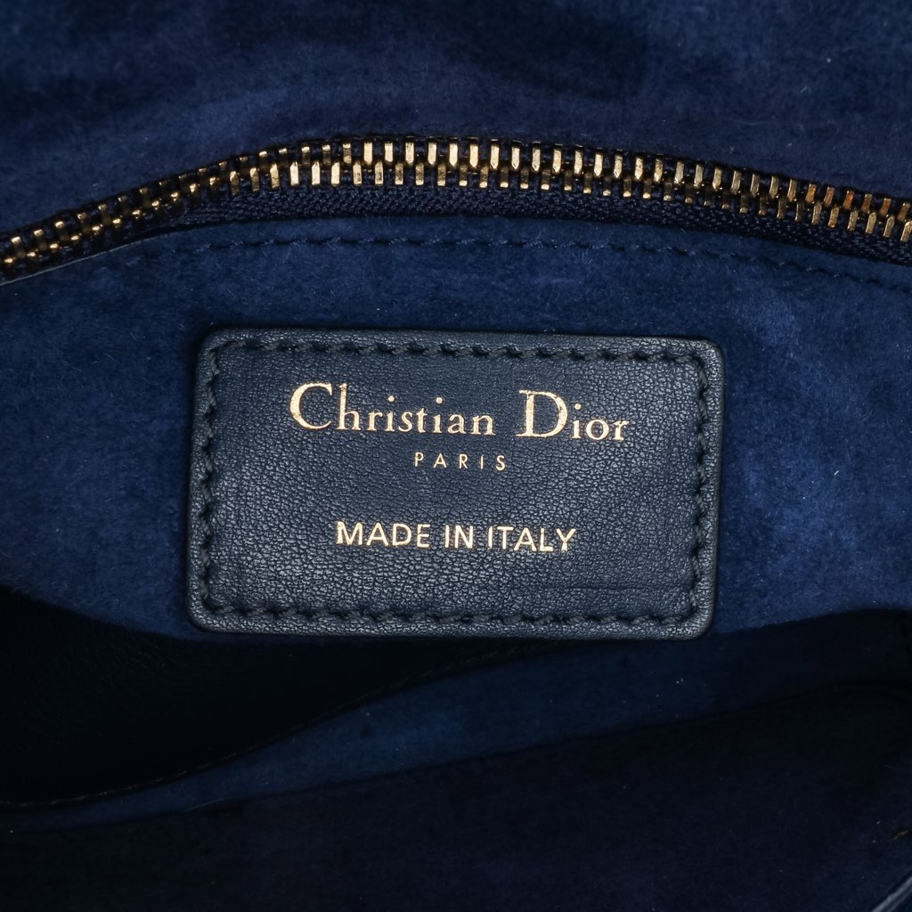 Dior Mini Lambskin Cannage Studded Supple Lady Dior - 5