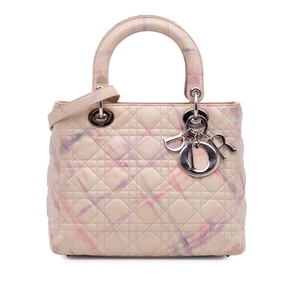 Dior Limited Edition Medium Lambskin Cannage Lady Dior