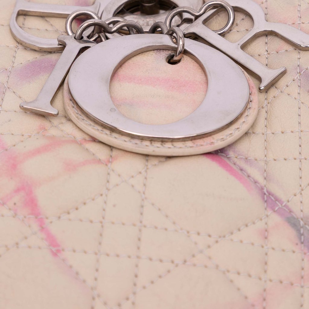 Dior Limited Edition Medium Lambskin Cannage Lady Dior - Image 11