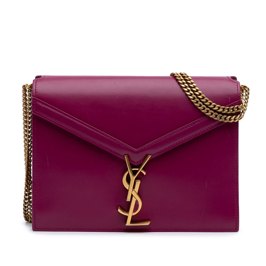 Saint Laurent Smooth Calfskin Monogram Cassandra Clasp Bag