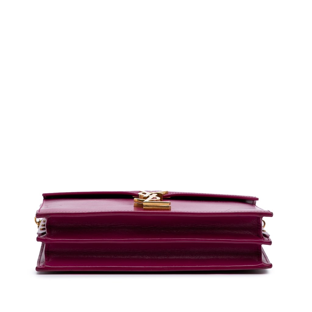 Saint Laurent Smooth Calfskin Monogram Cassandra Clasp Bag - 3