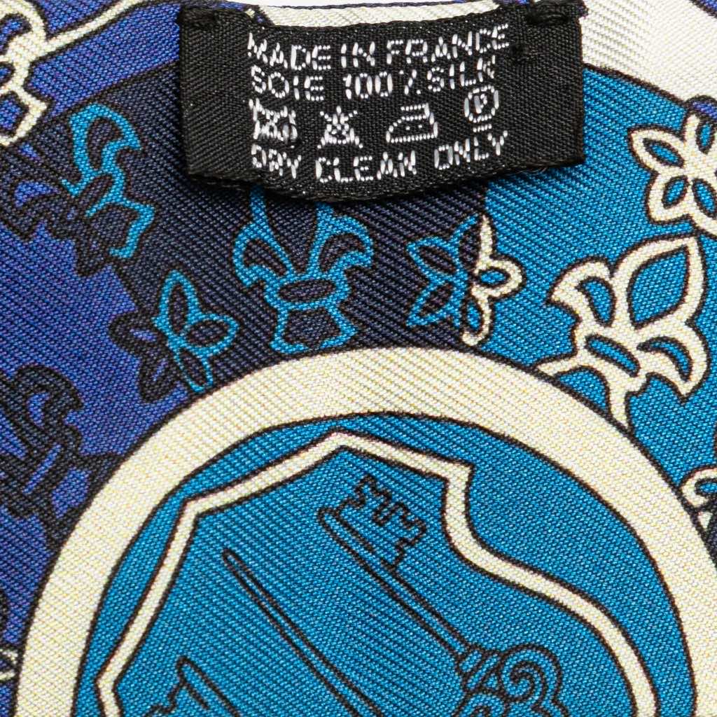 Hermès Tours de Cles Twilly Silk Scarf - Back view
