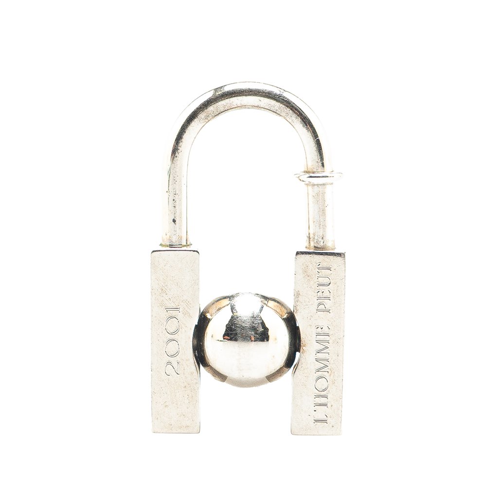Hermès Palladium Plated LHomme Peut Embellir La Terre Cadena Lock