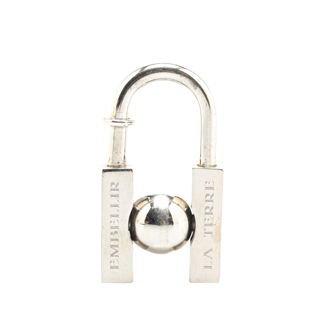 Hermès Palladium Plated LHomme Peut Embellir La Terre Cadena Lock - Back view