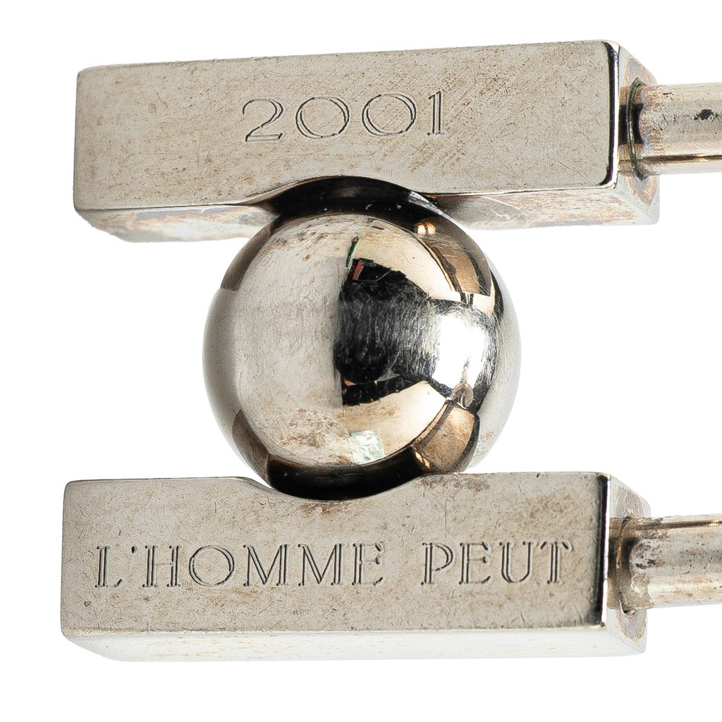 Hermès Palladium Plated LHomme Peut Embellir La Terre Cadena Lock - Image 6