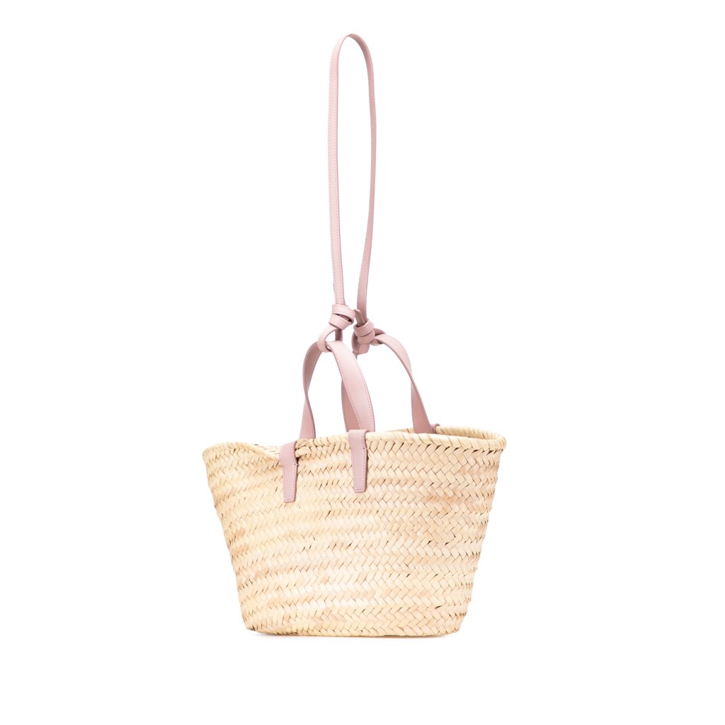 Celine Teen Raffia Cuir Triomphe Classic Panier Tote - 2