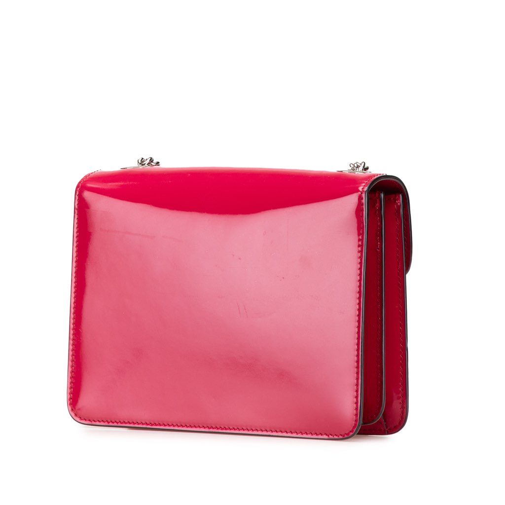 Gucci Small Polished Calfskin Interlocking G Dollar Crossbody - Back view