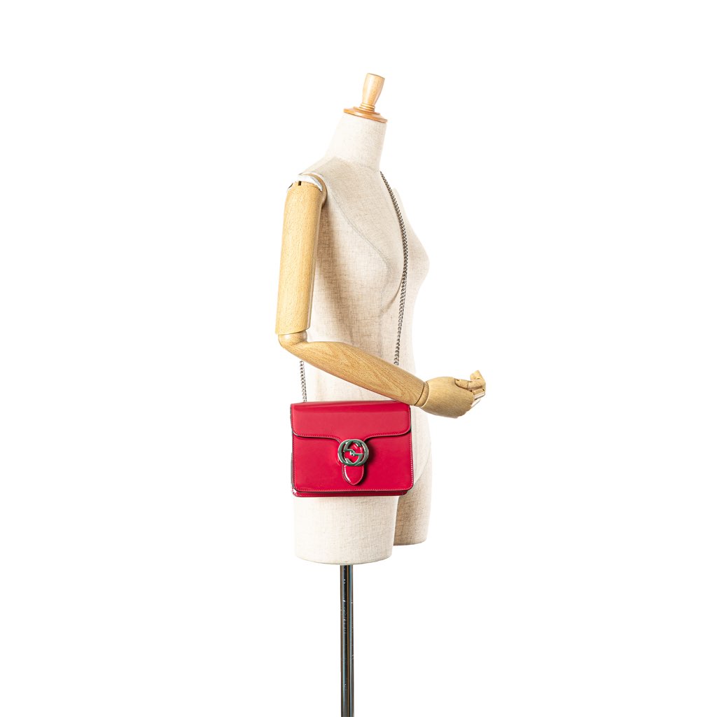 Gucci Small Polished Calfskin Interlocking G Dollar Crossbody - Image 14