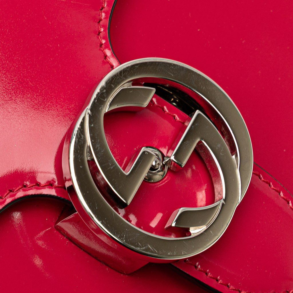 Gucci Small Polished Calfskin Interlocking G Dollar Crossbody - Image 11