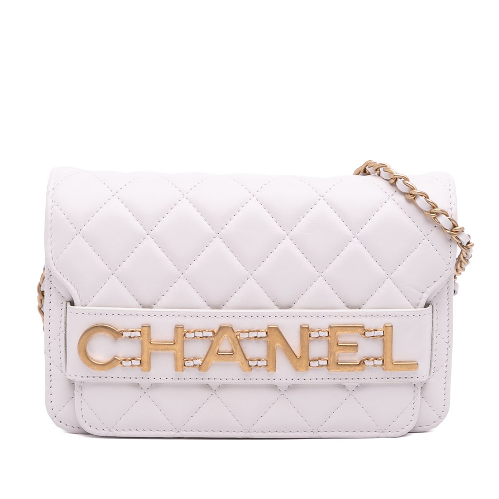 Chanel Medium Quilted Calfskin Enchained Flap