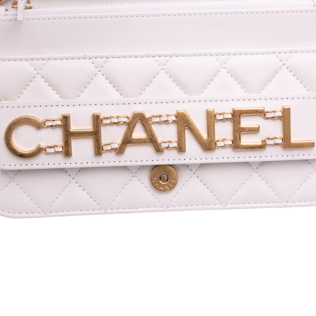 Chanel Medium Quilted Calfskin Enchained Flap - Detail 2