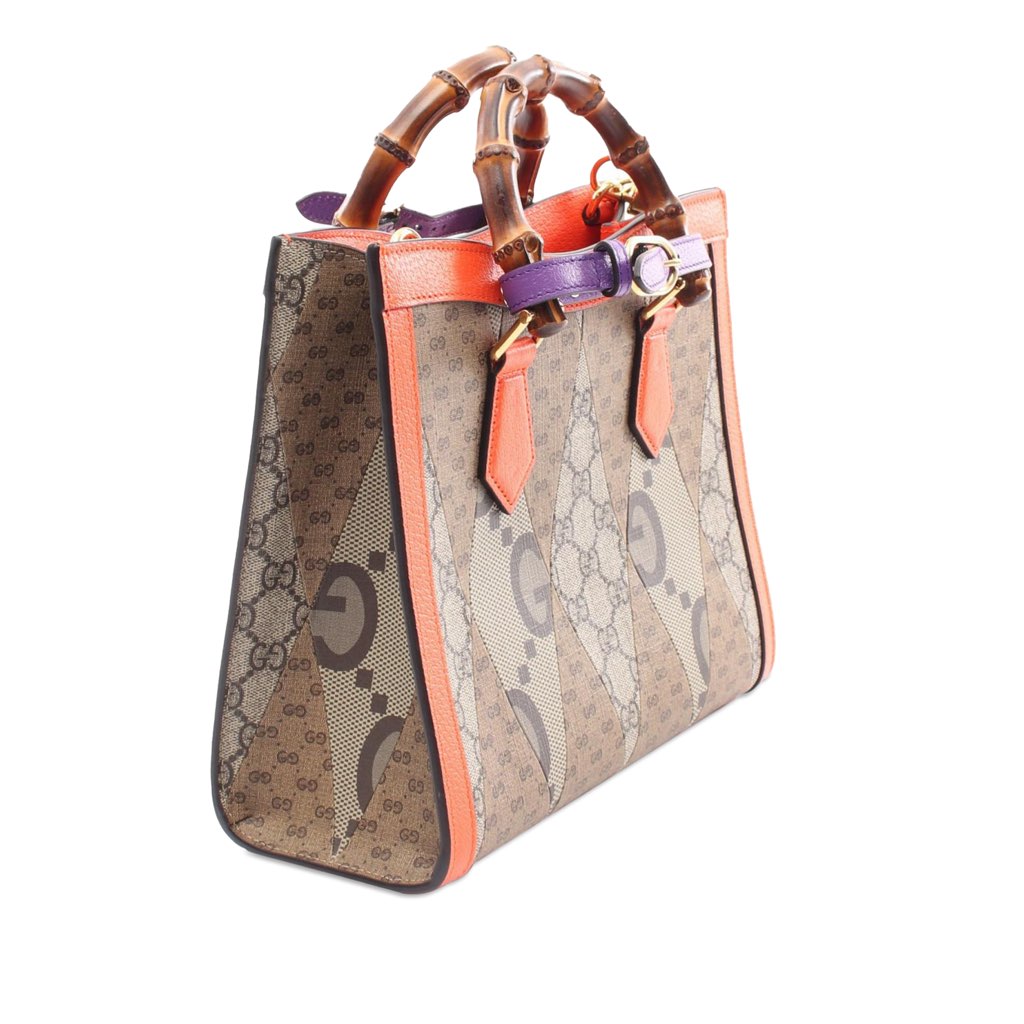 Gucci Small GG Supreme Diana Satchel - 2
