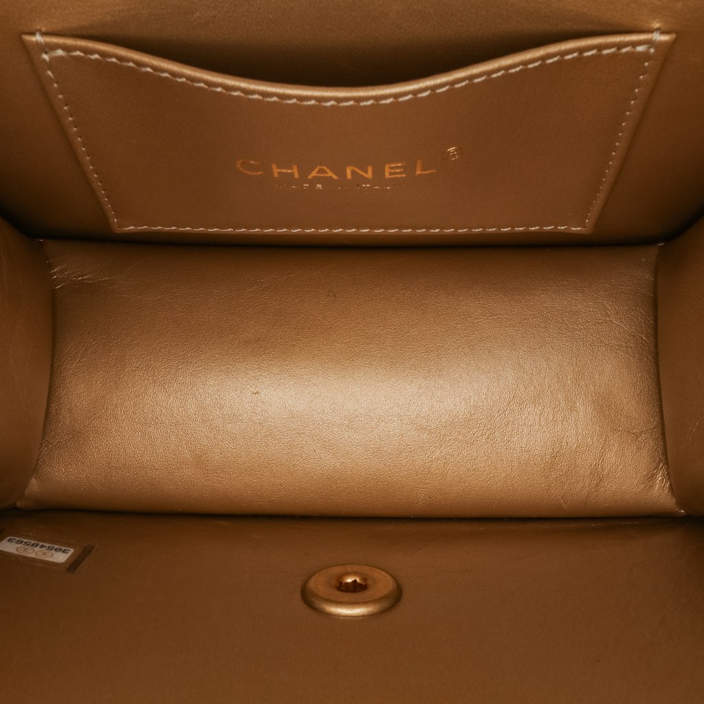 Chanel Small CC Quilted Calfskin Crystal Pearl Full Flap - 4