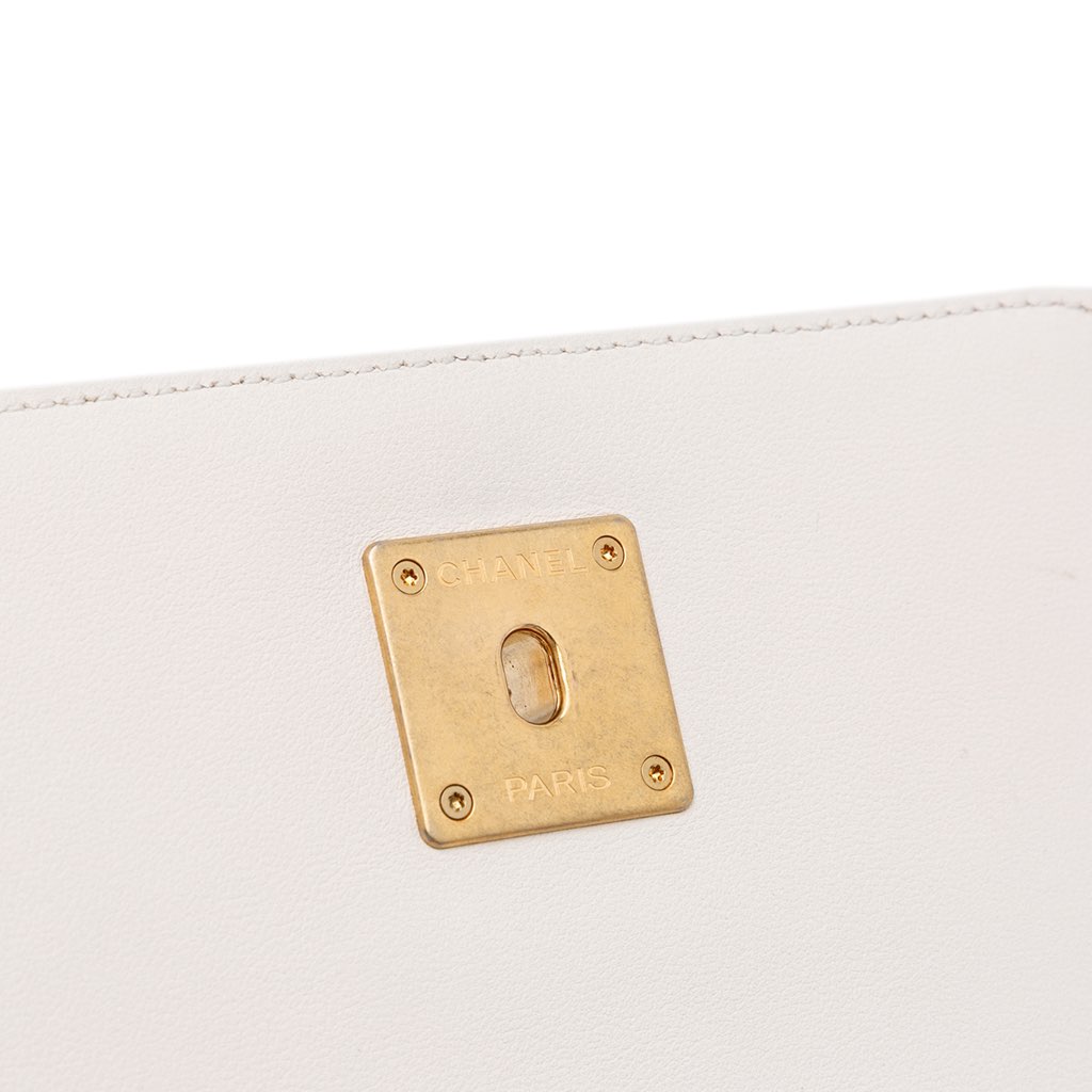 Chanel Small CC Quilted Calfskin Crystal Pearl Full Flap - Image 10