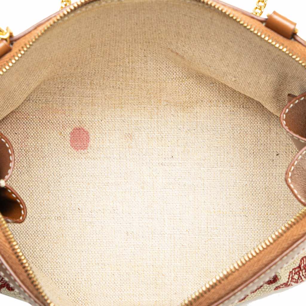 Celine Triomphe Embroidered Canvas Clutch On Chain - 4