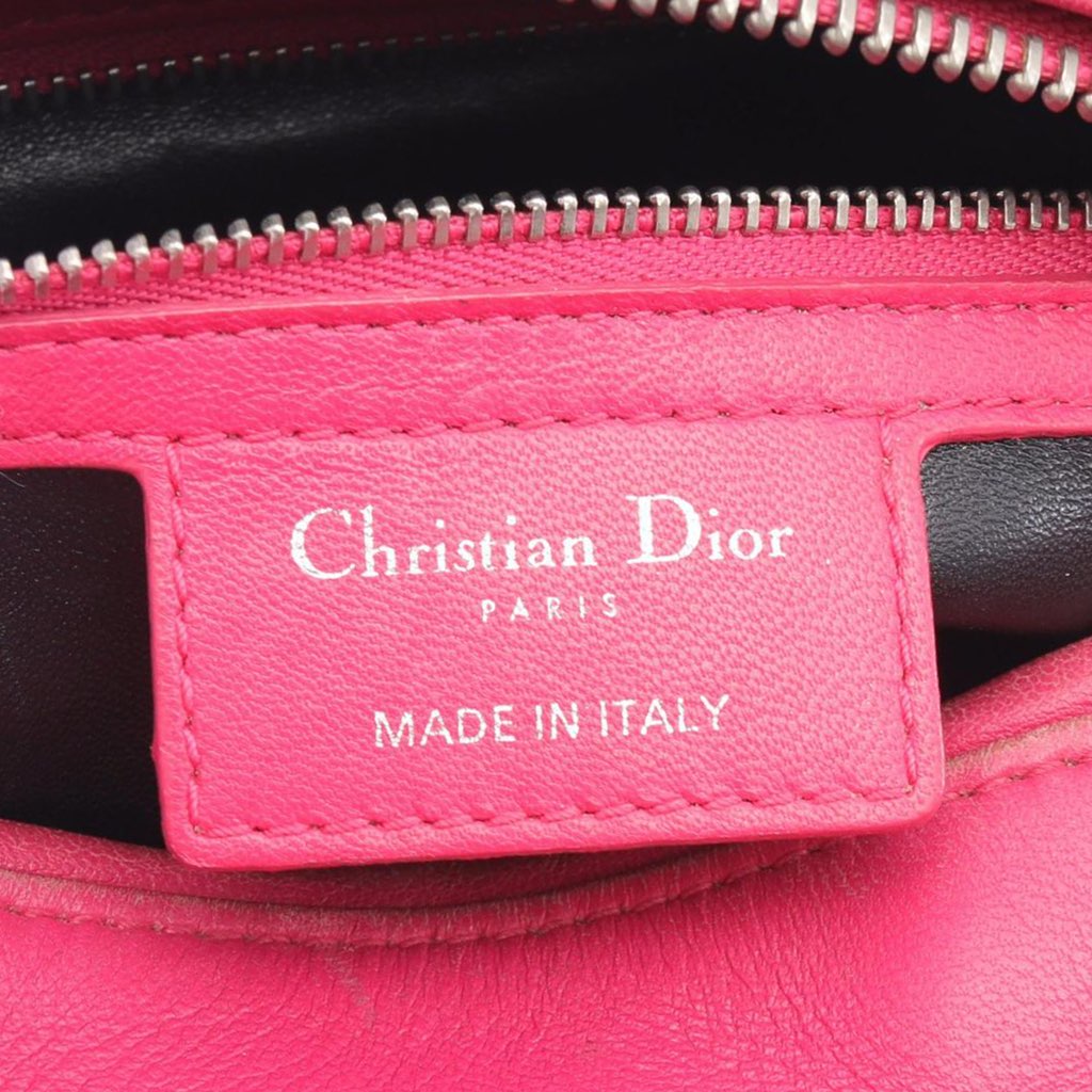 Dior Medium Tricolor Lambskin Cannage Lady Dior - 4