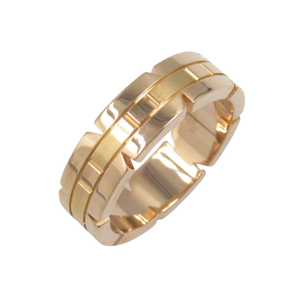 Cartier 18K Rose Gold Tank Francaise Ring - 3