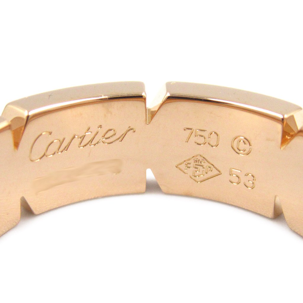 Cartier 18K Rose Gold Tank Francaise Ring - 4