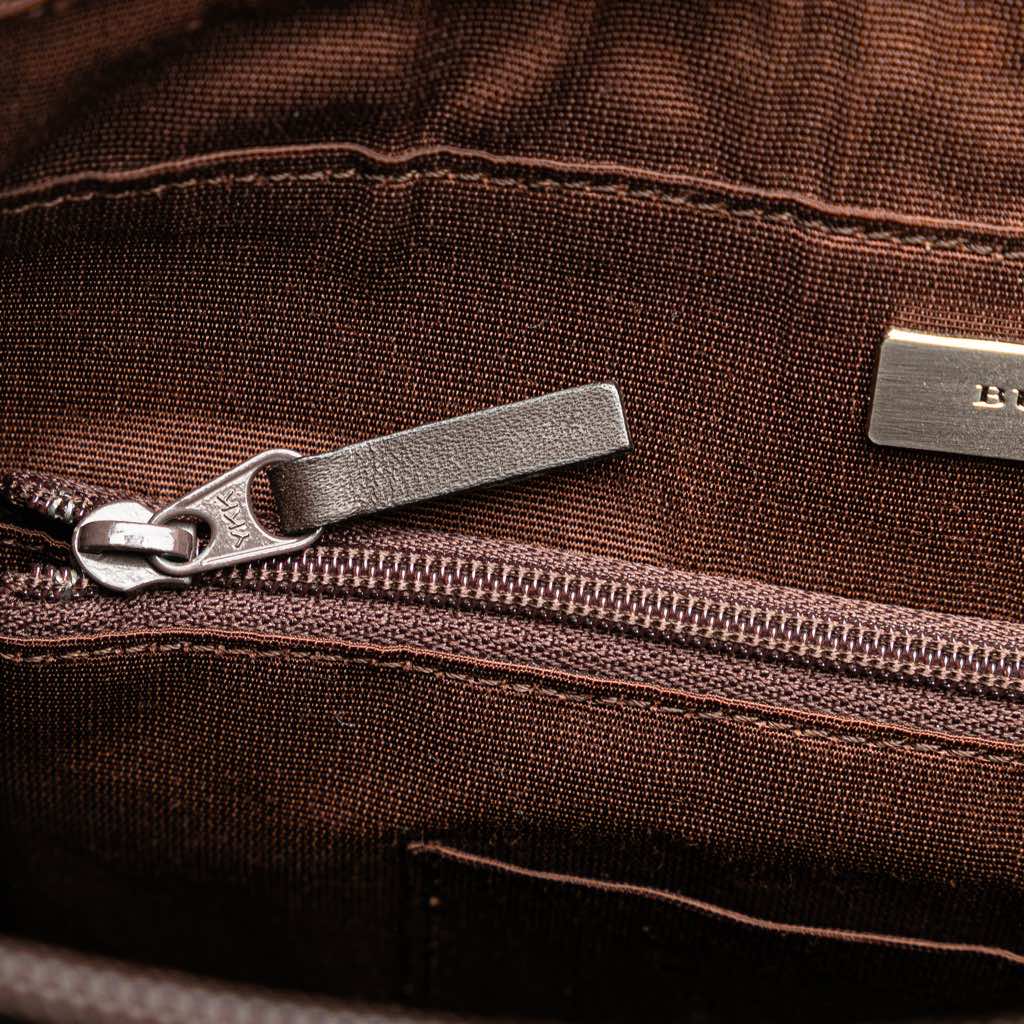 Burberry Suede Leather Shoulder Bag - Side view