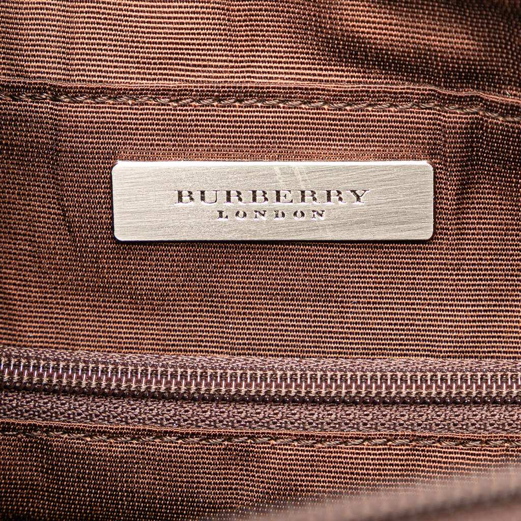 Burberry Suede Leather Shoulder Bag - Detail 1