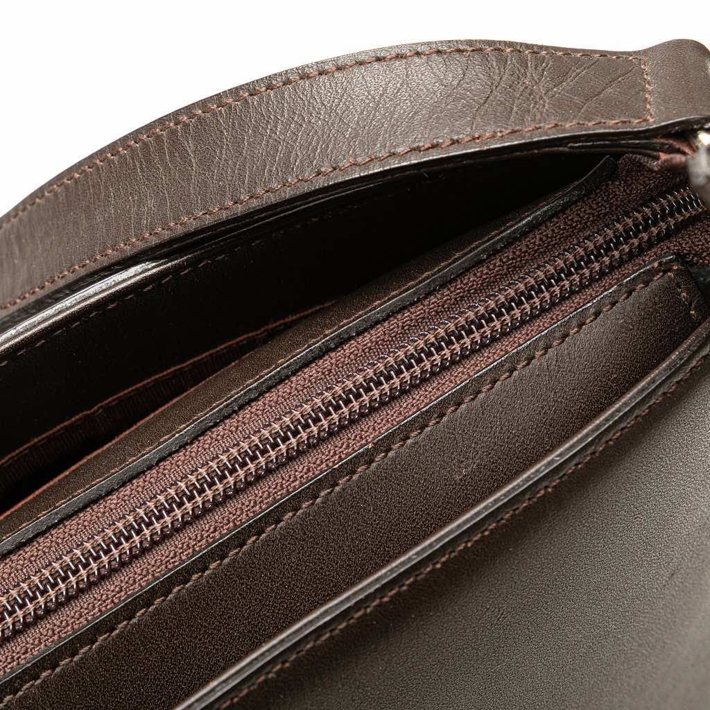 Burberry Suede Leather Shoulder Bag - Image 10